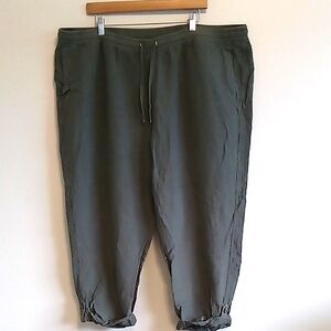 J Jill Linen Pull On Elastic Waist Pants Size 3X